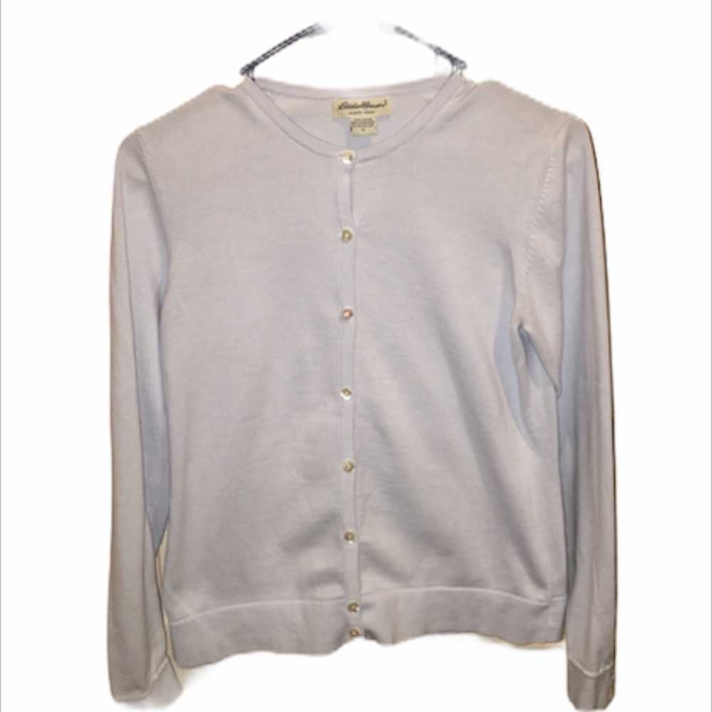 Eddie Bauer baby blue cardigan